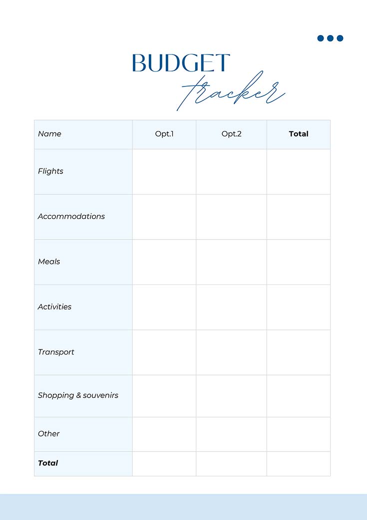 Personalized Travel-Itinerary Service Created Exclusively For You Budget Tracker MyTravelBotsCom