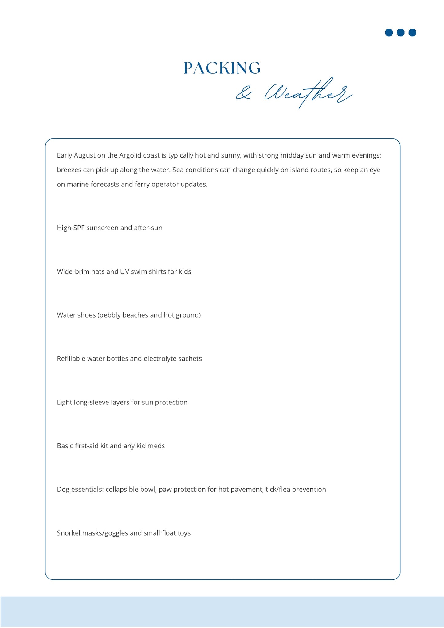 Personalized Travel Itinerary Service Created Exclusively For You Packing & Weather MyTravelBotsCom