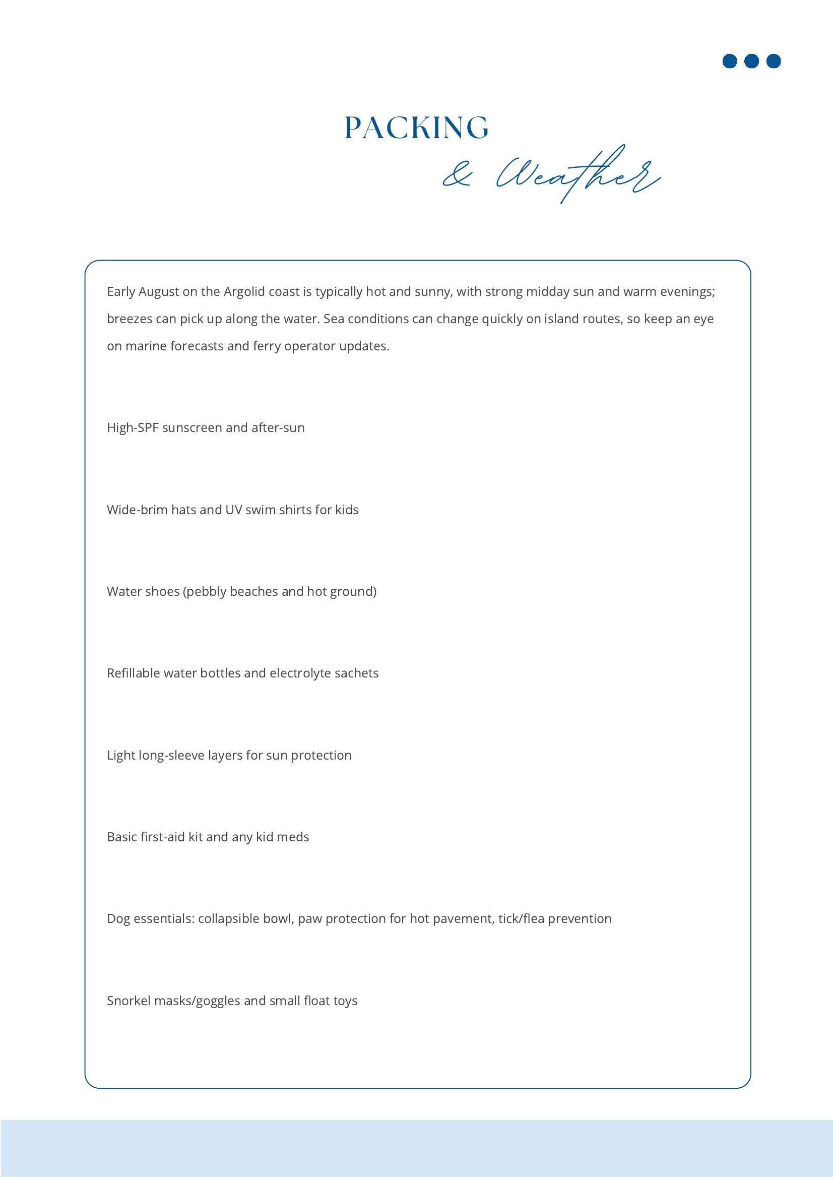 Personalized Travel Itinerary Service Created Exclusively For You Packing & Weather MyTravelBotsCom